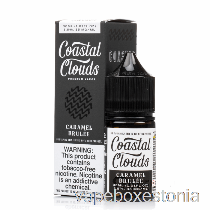 Vape Box Estonia Caramel Brulee Salt - Coastal Clouds Co. - 30 Ml 35 Mg